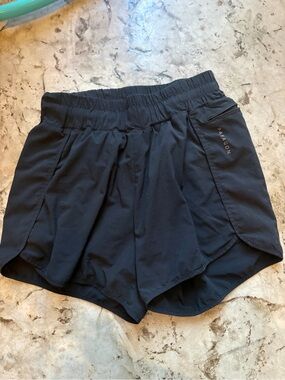 PARAGON Women's Black Running Shorts with Elastic Waistband